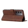 For Realme C75 / V60 Pro Stitching Calf Texture Buckle Leather Phone Case(Brown)
