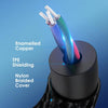 NORTHJO LTM03 8 Pin to 3.5mm Audio AUX Jack Cable, Length:0.5m