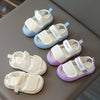 Summer Baby Soft-Soled Toddler Shoes Children Wrapped Toe Breathable Shoes, Size: 18(Beige)