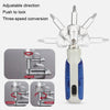 14 In 1 Household Ratchet Head Multifunctional Combination Screwdriver(Red)