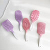 Fluffy High Skull Top Ribbed Hair Bouncing Comb Long Hair Styling Massage Comb, Color: Oval Pink