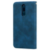 For Xiaomi Redmi 8 Frosted Business Magnetic Horizontal Flip PU Leather Case with Holder & Card Slot & Lanyard(Blue)