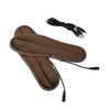 USB Electric Powered Heated Insoles Keep Feet Warm Pad with USB Cable, Size: 37-38 yard(Brown)