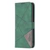 For Samsung Galaxy A56 5G Magnetic Buckle Rhombus Texture Leather Phone Case(Green)