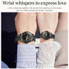 1pair OLEVS 5563 Couple Luminous Waterproof Quartz Watch(Black)