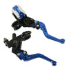 1 Pair A6313-01 22mm Motorcycle Brake and Clutch Master Cylinder Hydraulic Handbrake Handle(Blue)