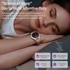CF96 1.2 inch Waterproof Smart Steel Strap Wristband Support Heart Rate Monitoring / Blood Pressure Monitoring(Gold)