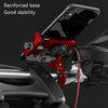 Kewig M6 Aluminum Alloy Motorcycle Mobile Phone Bracket Rechargeable With Switch Waterproof Stable Navigation Bracket(Red)