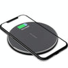 K8 10W Universal Aluminum Alloy Mobile Phone Wireless Charger, Specification:with 50cm Cable(Black)