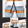 Climbing Harness Safe Seat Belt for Rock High Level Caving Climbing Adjustable Rappelling Equipment Half Body Guard Protect(Orange)