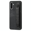For Samsung Galaxy A56 5G Retro Wristband Holder Leather Back Phone Case(Black)