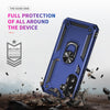 For Samsung Galaxy A36 5G Shockproof TPU + PC Phone Case with Holder(Blue)