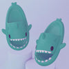 Shark Summer Couple Slippers Room EVA Cute Cartoon Sandals, Size: 38/39(Mint Green)