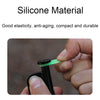100pcs Outdoor Camping Nail Luminous Circle Multifunctional Silicone Reflective Warning Ring(Luminous)