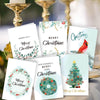 6 Fold Cards + 6 Envelopes + 6 Stickers Christmas Day Greeting Cards(MC8-93)