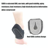 Heel Fatigue Shock Absorption And Warmth Gel Protective Cover, Size:S, Style:with Printing(Black)
