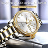 OLEVS 7003 Men Multifunctional Waterproof Mechanical Watch(Gold + White)