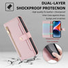 For Samsung Galaxy S25 Ultra 5G Sheep Texture Cross-body Zipper Wallet Leather Phone Case(Pink)