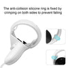 1 Pair  Controller Grip Anti-collision Silicone Ring for Meta Quest 2(Transparent)