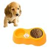 Automatic Pet Feeder Waterer Bowl Yellow - Cat Dog Food Drink Dispenser