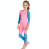 DIVE & SAIL LS-18822 Children Diving Suit Outdoor Sunscreen One-piece Swimsuit, Size: XL(Girl Pink)