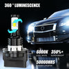2pcs H11B 3570 2LED 80W Car Headlight Bulbs High Bright Fog Lights(Ice Blue)