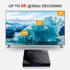 H96 Max 6K Ultra HD Smart TV Box with Remote Controller, Android 10.0, Allwinner H616 Quad Core ARM Cortex-A53, 4GB+32GB, Support TF Card / USBx2 / AV / HDMI / WIFI, AU Plug