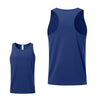H-Shape Summer Men Sports Vest Casual Breathable Quick-drying Outdoor Running Vest, Size: L(Navy Blue)