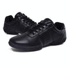 Soft Microfiber Leather Non-slip Wear Resistant Sport Sneakers Bodybuilding Gym Shoes, Size:35(Black)