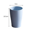 4pcs Wheat Straw Cup Household Plastic Anti-Fall Couple Portable Travel Brushing Cup(Light Blue)