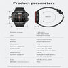 QX11 1.96 inch Color Screen Smart Watch Leather Strap Support Bluetooth Call(Brown)