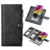 For iPhone 14 Plus ViLi GVS-C Series MagSafe Magnetic RFID Leather Flip Phone Case(Black)