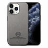 For iPhone 11 Pro Max Twill Fabric Leather Skin Back Phone Case(Gray)