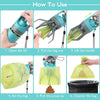 6-Claw Pooper Scooper with Bag Dispenser (Blue-Grey)