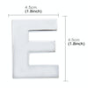 Car Vehicle Badge Emblem 3D English Letter E Self-adhesive Sticker Decal, Size: 4.5*4.5*0.5cm