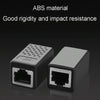 JINGHUA S61 Dual Pass-Through Header Network Cable Butt Connector Extender(Black)