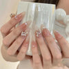 24pcs/box Handmade Nail Glitter Nail Jelly Glue Finished Patch, Color: BY1195(Wear Tool Bag)