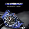 SMAEL 8035 Outdoor Sports Waterproof Dual Display Men Watch(Rose Gold)