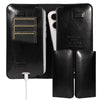 PU Flip Double Phone Card Slot Case, Size:17 x 9.5cm(Black)