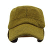 OUTFLY Winter Windproof and Warm Corduroy Bomber Hats, Hat Size:S (54-56cm)(Coffee)
