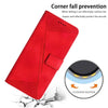 For Samsung Galaxy A36 5G Dream Triangle Leather Phone Case with Long  Lanyard(Red)