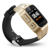 D99+ 1.22 inch HD LCD Screen GPS Smartwatch for the Elder Waterproof, Support GPS + LBS + WiFi Positioning / Two-way Dialing / Voice Monitoring / One-key First-aid / Wrist off Alarm / Safety Fence (Champagne Gold)