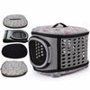 Foldable EVA Pet Carrier Bag, Grey - 45x38x32cm
