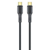 awei CL-221T Type-C to Type-C 240W Smart Fast Data Charging Cable, Length:2m(Black)
