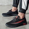 Men Spring Walking Shoes Casual Sports Breathable Flying Knit Shoes, Size: 41(Black)