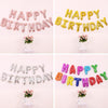 2 PCS 16 Inch Happy Birthday Letter Aluminum Film Balloon Birthday Party Decoration Specification(US Version Rose Gold)