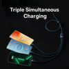 Baseus Flash Series II 1.5m 3 in 1 Type-C to Micro USB + 8 Pin + Type-C 100W Fast Charging Cable(Blue)
