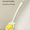 Household Bathroom Long Handle Soft Bristle Flower Shower Brush(Yellow)