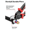 5 In 1  Combination Interchangeable Head Pliers Kit General Repair Screwdriver Pliers(Red Black)