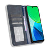 For vivo Y19s 4G Magnetic Buckle Retro Texture Leather Phone Case(Blue)